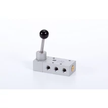 5/2-lever auctuated valve with spring return, G 1/8