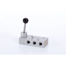 5/2-lever actutated valve with spring return, G 1/4
