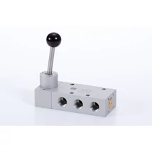 5/2-lever actutated valve with spring return, G 3/8