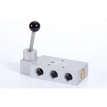 5/2-lever actutated valve with spring return, G 3/4