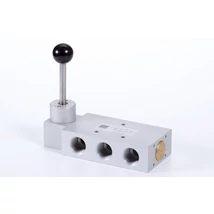 5/3-as kézi működtetésű szelep, középállásban leszellőztetett - G3/4"