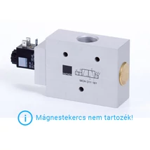 3/2-sing. solenoid-valve, n.o., combined spring, G 1/2"