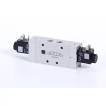 5/3-solenoid-valve, centre closed, G 1/4"