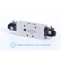 5/3-solenoid-valve, centre exhausted, G 1/4"