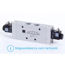 5/3-solenoid-valve, centre exhausted, G 1/2"