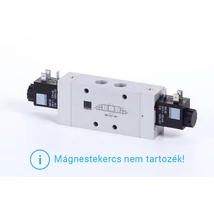 5/3-solenoid-valve, centre pressurized, G 1/4"