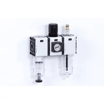 Levegő-előkészítő egység - 8 bar - 5 mikron + Manométer (FS-0)