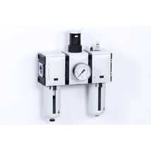 Levegő-előkészítő egység - 8 bar - 5 mikron + Manométer (FS-4)