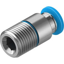 QS-1/8-10-I Festo dugaszolható (Push-In) egyenes csatlakozó belső kulcsnyílással