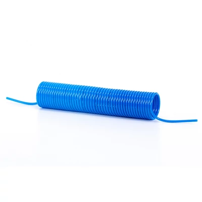 Spiral polyamide tube, blue- PA 12 PHL