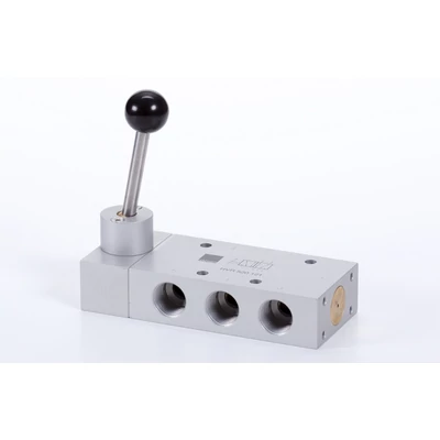 5/2-lever actuated valve, indexed, G 1/2"