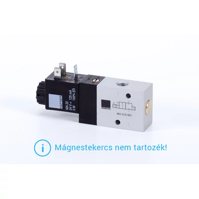 2/2-es elektromos vezérlésű szelep, monostabil - alaph.zárt - G1/8"