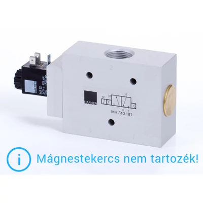 3/2-sing. solenoid-valve, n.c., air spring, G 3/4"