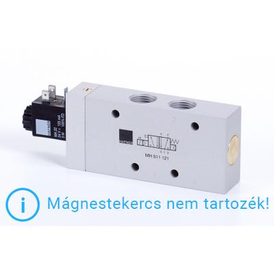 5/2-es elektromos vezérlésű szelep, monostabil - G1/2"