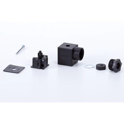 Connector 30mm, DIN A, black