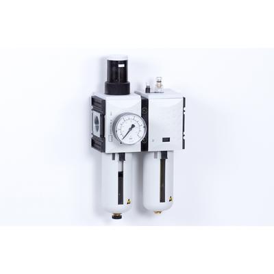 Levegő-előkészítő egység - 8 bar - 5 mikron + Manométer (FS-4)